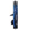Wavenet – Double‐Sided Vertical Cable Manager - Finger Duct with Cover for 45U or Larger 2‐Post and 4‐Post Racks, 78” Height, Plastic – Black