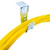 Wavenet – 4" J-Hook Wall Ceiling Mount Route with Fix Clip for Cat6 Cat5e Optic Network Data Cable Wire Management - 25 Pack