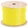 Yellow Cat5e Shielded Ethernet Cable 1000ft | Bare Copper | Riser CMR