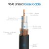 Cmple RG59U 12 Feet BNC Male to RCA Male, 75 Ohm, Coaxial BNC to RCA Video Cable, Black, (449-N)