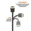 Cmple - 30AWG High Speed HDMI Cable 1.5FT HDMI 2.0 Ready - 3D Ethernet / ARC, Gold Plated Connectors - 1.5 Feet