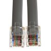 Cmple - Telephone Cord 14ft Phone Cord for Landline Male to Male 6P6C RJ12 Cable for 3 Lines Home Phone, Fax, DSL Modem, Router, Printer - Gray