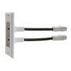 CMPLE HDMI Wall Plate Dual-Port White Wall Plate 4” Rear Extension Cable, 2-Port HDMI Insert (4K UHD, ARC, and Ethernet Pass-Thru Support)