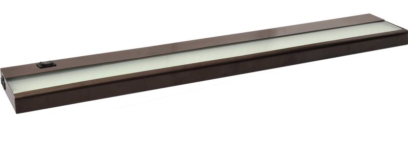 33" LED undercabinet. Steel Enclosure with side and rear knockouts. 3500k. Low/High Switch. Frosted Glass diffuser. Linkable 18” Interlink Cord. 6’Pow