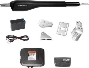 Mighty Mule MM571W Heavy Duty Automatic Gate Opener Smart and Solar Ready, Up to 18ft Long or 850lb, Black