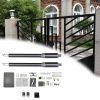 650lb DC 24V Heavy Duty Automatic Solar Single/Dual Swing Gate Opener Fit Fences Driveway Gates Opener Set W/ Remote Control