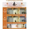 Motion Sensor Outdoor Wall Light Dusk to Dawn Exterior Light Fixtures Waterproof Outdoor Sconce Black Porch Light Wall Mount