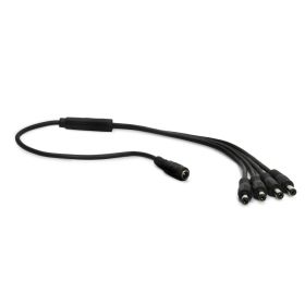 1 Female to 4 Male DC/AC Power Splitter Cable (18")