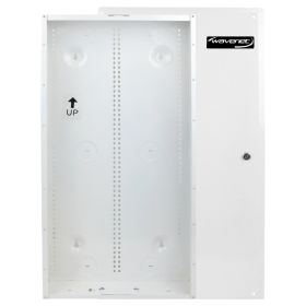 Wavenet - 28 Inch Structured Wiring Enclosure with Screw-on Door for Home Low Voltage Wiring, Fully Metal – White