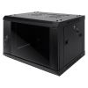 Cmple – 6U Wall Mount Cabinet with Glass Door, Lockable, 16" Deep for Network Data Computer Equipment, 132lbs Maximum Static Load, Unassembled, Steel