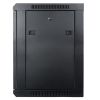 Cmple – 15U Server Rack Cabinet with Casters, Wall Mount/Floor Standing, Cooling Fan, Lockable Doors, 22" Deep for Network Data Computer Equipment, Un