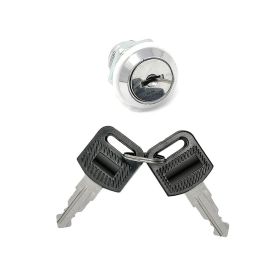 Cmple – Replacement Round Lock with 2 Keys, Cam Lock for Wall-Mount Server Rack Cabinets Doors, Diecast Stainless Steel